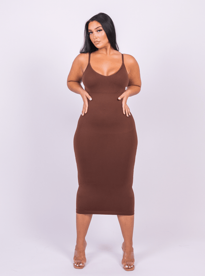 Azura - Built-In 360° Seamless Midi Bodycon Dress