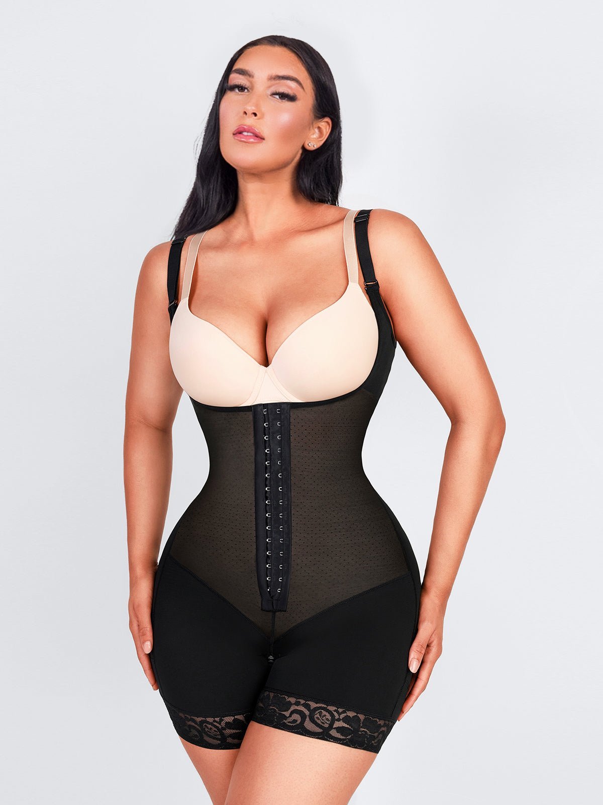 Felicia Short Powernet® - Core Sculpt Open Bust Shaping Bodysuit