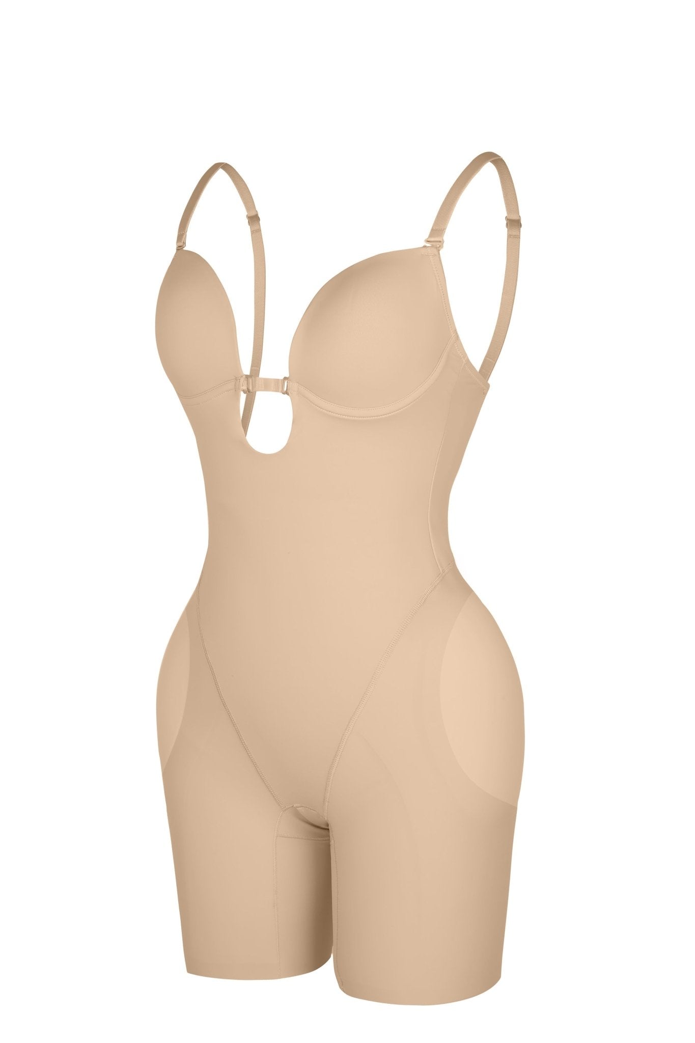 Nadia - Bodyshaper with Low Back and Removable Pads