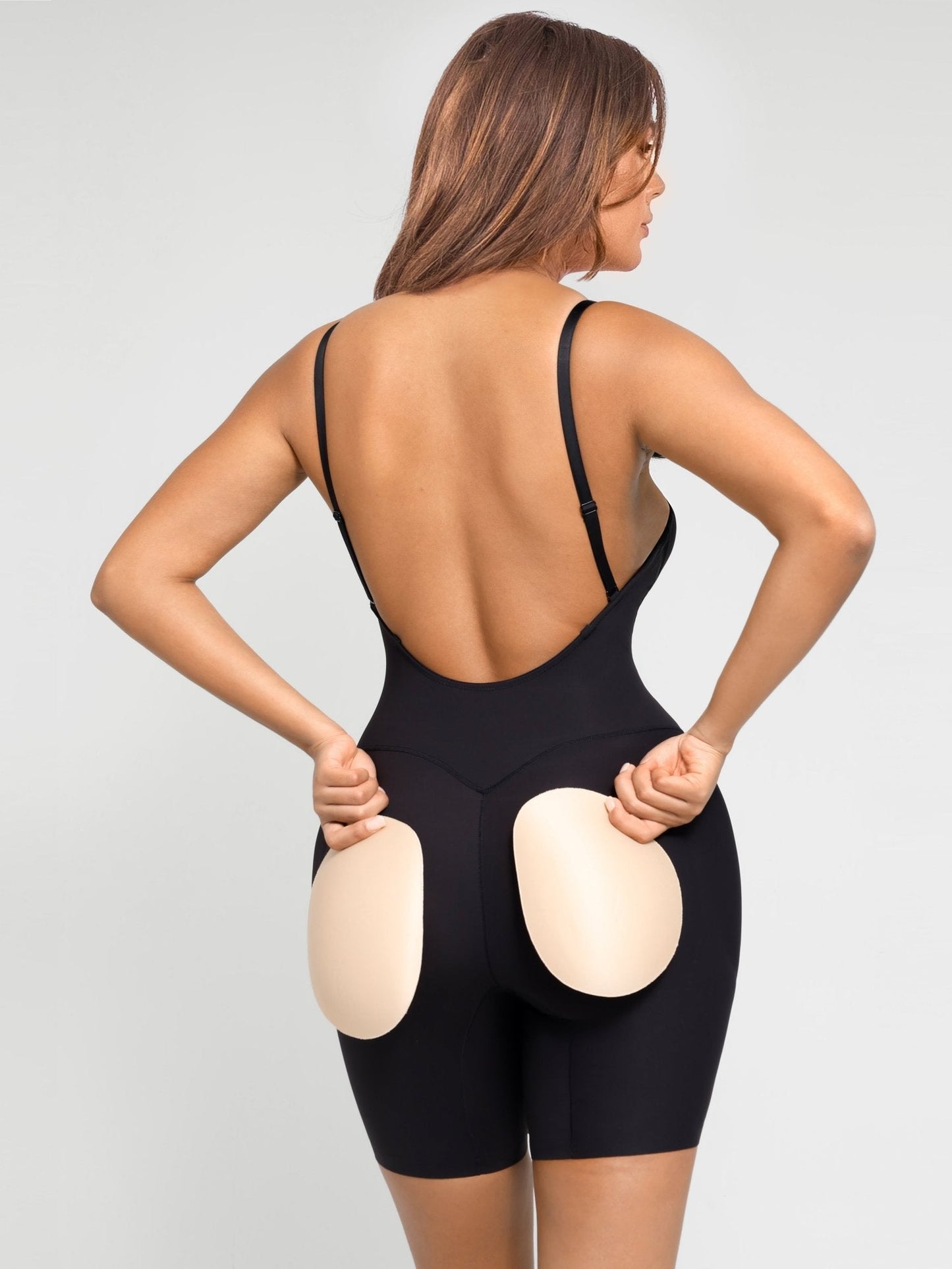 Nadia - Bodyshaper with Low Back and Removable Pads