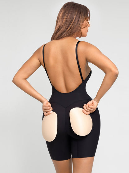 Nadia - Bodyshaper with Low Back and Removable Pads